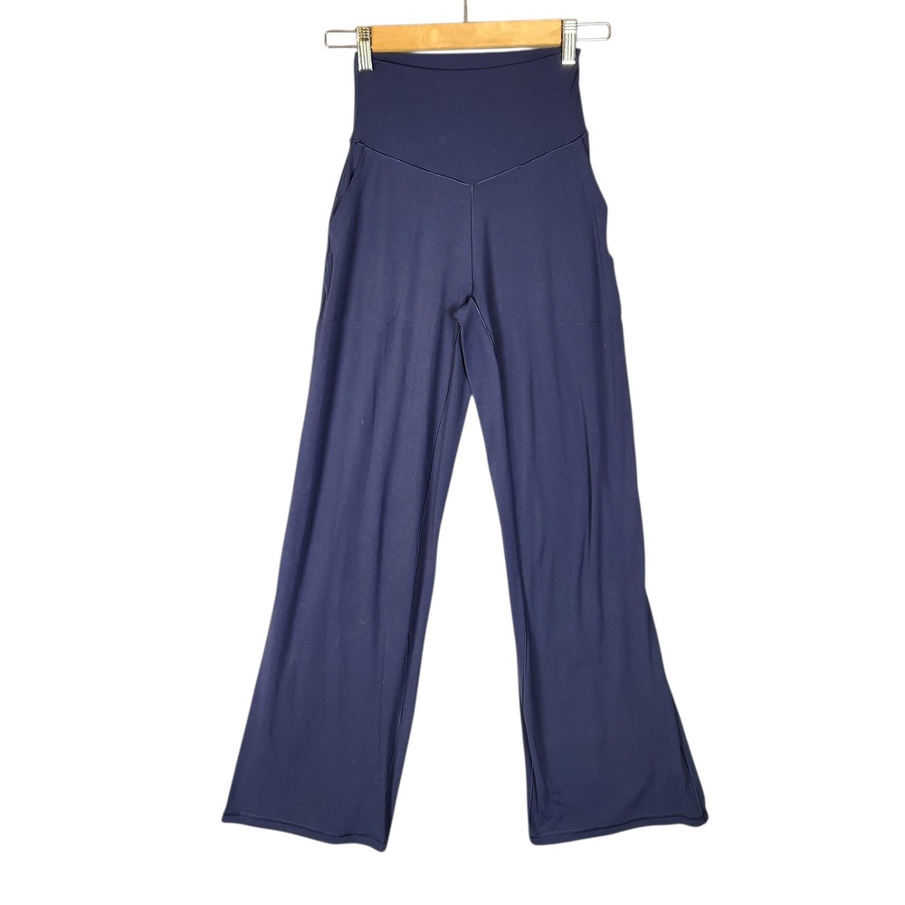 OFFLINE by Aerie Pants XS Navy Blue Real Me Xtra High Rise Wide Leg Flare